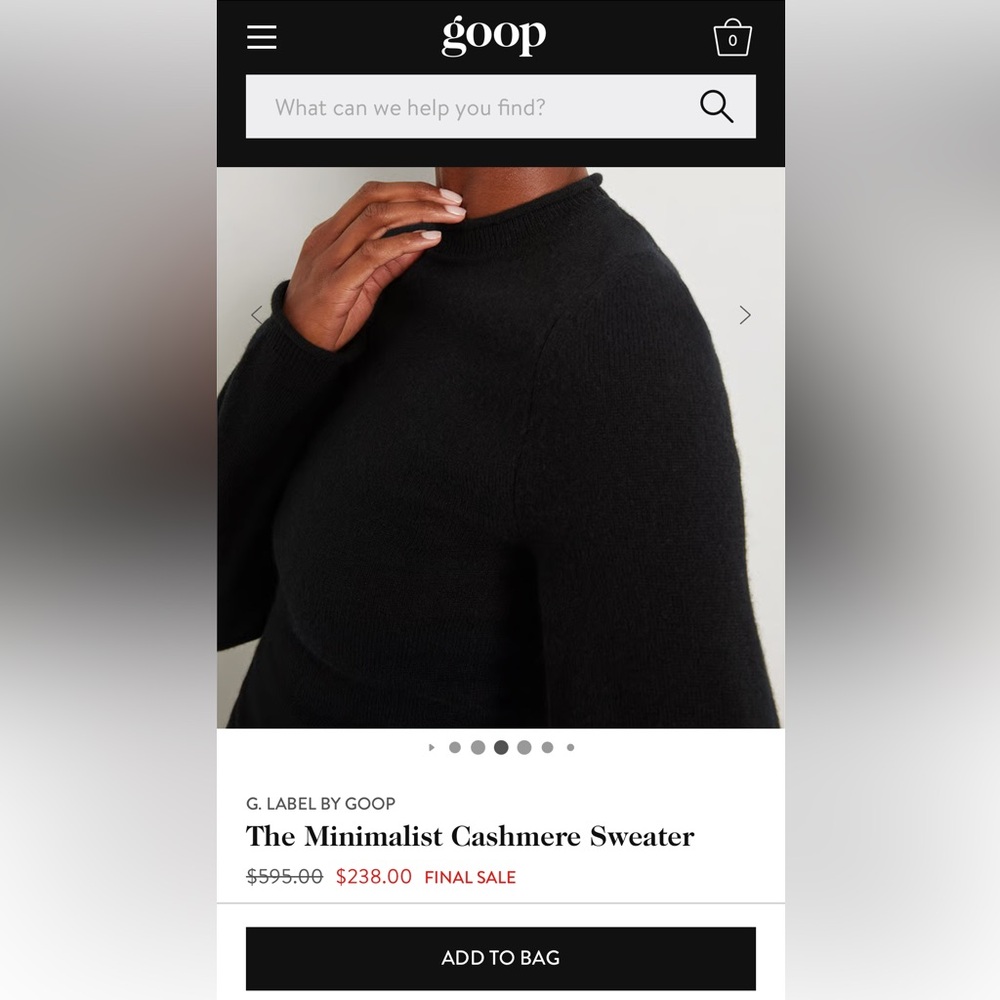 Black Cashmere Turtleneck Sweater